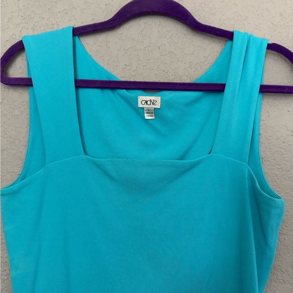 Cache Turquoise Square-Neck Tank Top - Picture 3 of 7